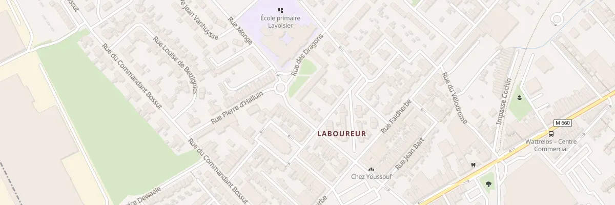 Plan du 12 Rue Lafayette à Wattrelos