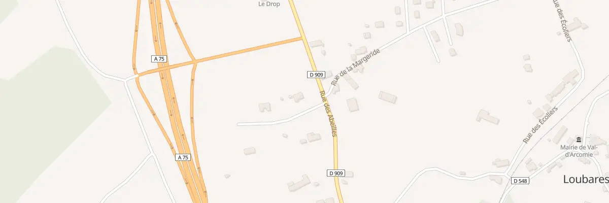 Plan du 5180 Le Bourg Loubaresse à Val d’Arcomie