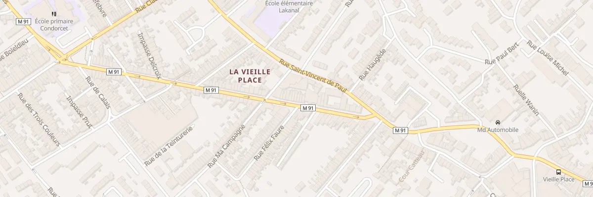 Plan du 96 Rue Henri Briffaut à Wattrelos