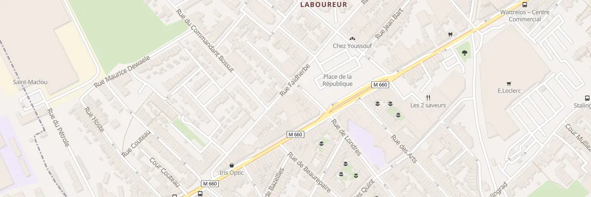 Plan du 263 Rue Faidherbe à Wattrelos