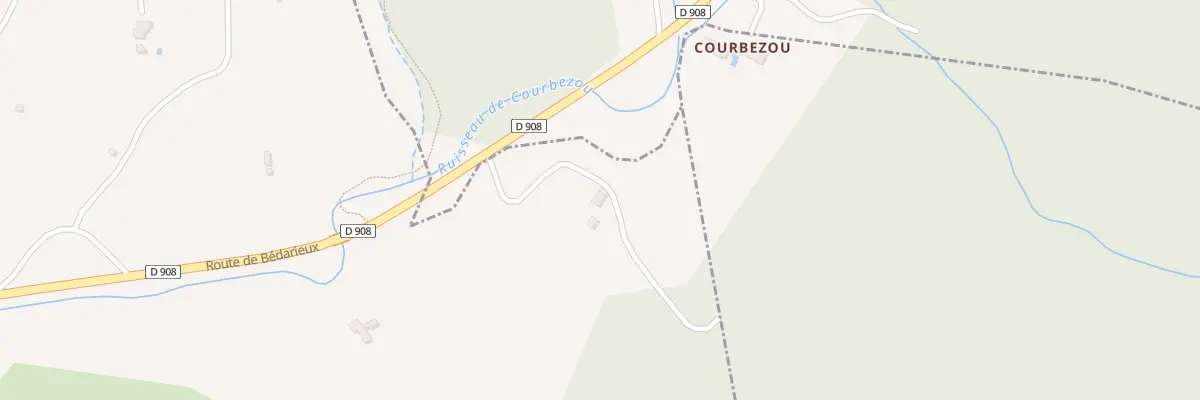 Plan du 9004 Courbezou à Pézènes-les-Mines
