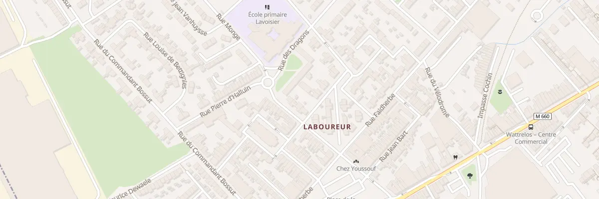 Plan du 10 Rue Lafayette à Wattrelos