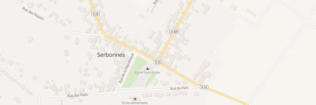 Plan du 1 Rue des Préaux à Serbonnes