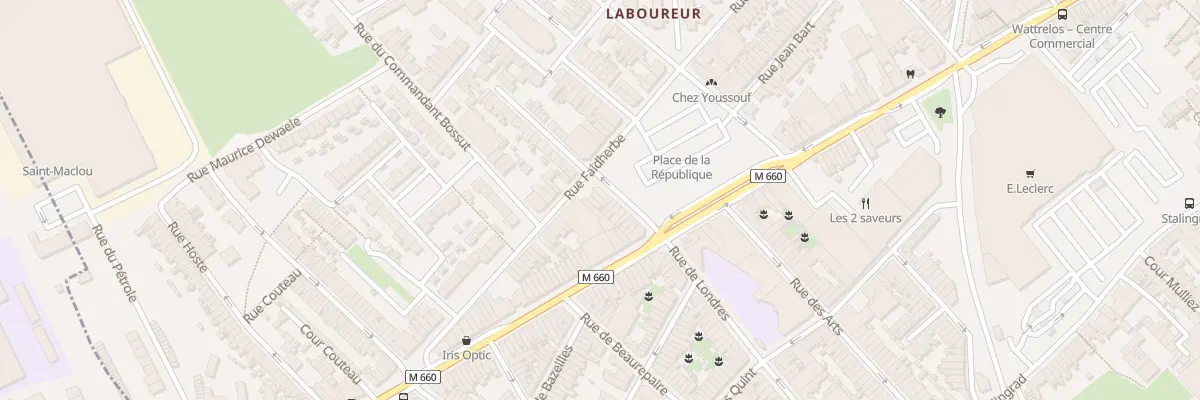 Plan du 261 Rue Faidherbe à Wattrelos