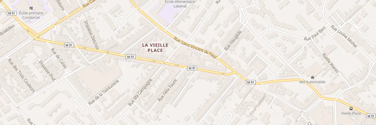 Plan du 92 Rue Henri Briffaut à Wattrelos