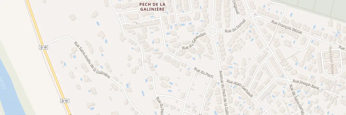 Plan du 23 Rue du Gévaudan à Béziers