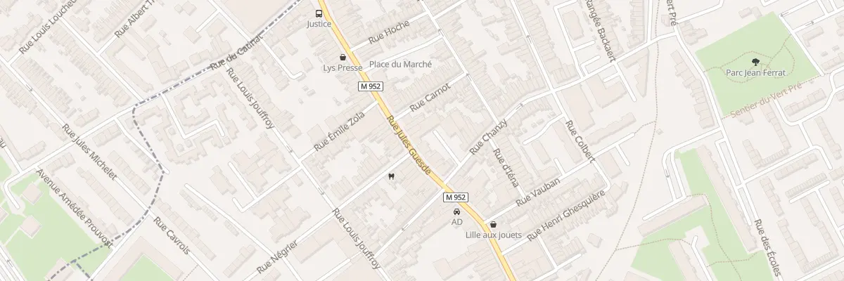 Plan du 96 Rue Jules Guesde à Lys-lez-Lannoy