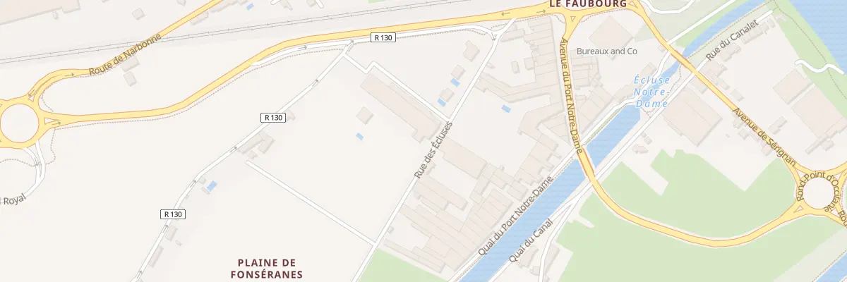 Plan du 14 Rue des Ecluses à Béziers
