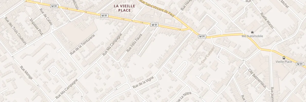 Plan du 87 Rue Henri Briffaut à Wattrelos