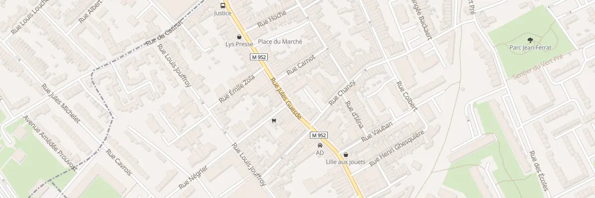 Plan du 96B Rue Jules Guesde à Lys-lez-Lannoy