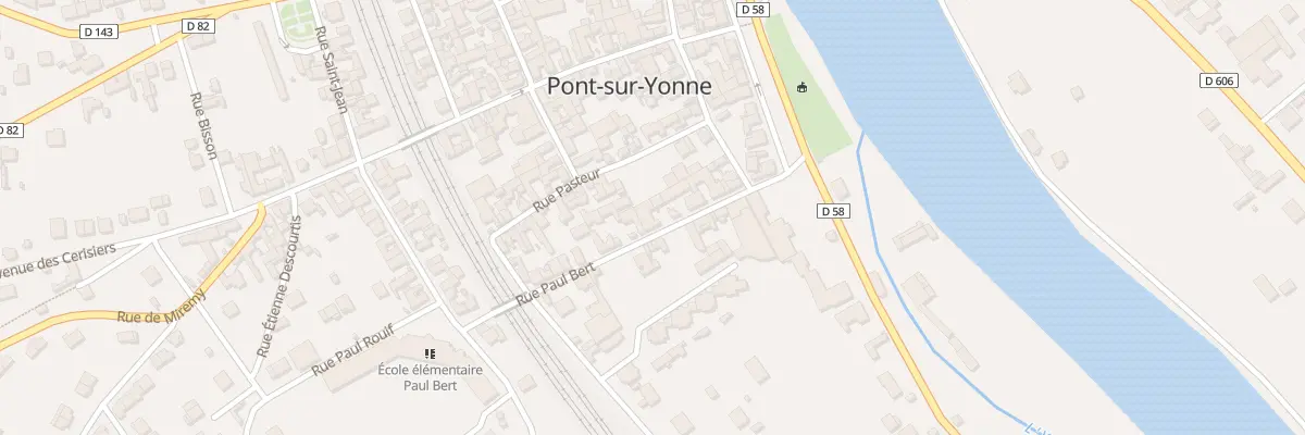 Plan du 14 Rue Paul Bert à Pont-sur-Yonne