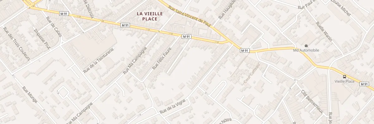 Plan du 89 Rue Henri Briffaut à Wattrelos