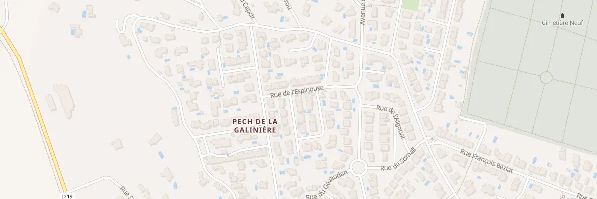 Plan du 1 Rue des Gorges d’Héric à Béziers