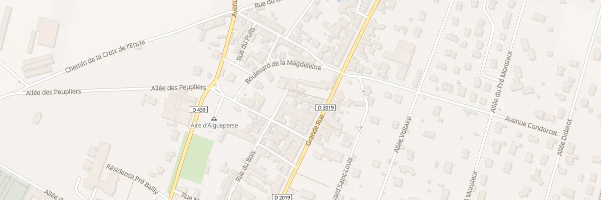Plan du 9001 Rue du Charron à Aigueperse
