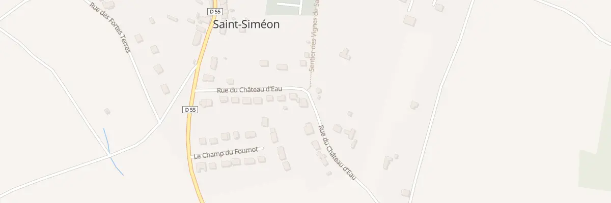 Plan du 18 Rue du Château d’Eau à Saint-Siméon