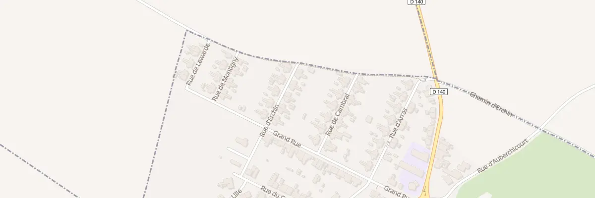 Plan du 12 Rue d’Erchin à Monchecourt