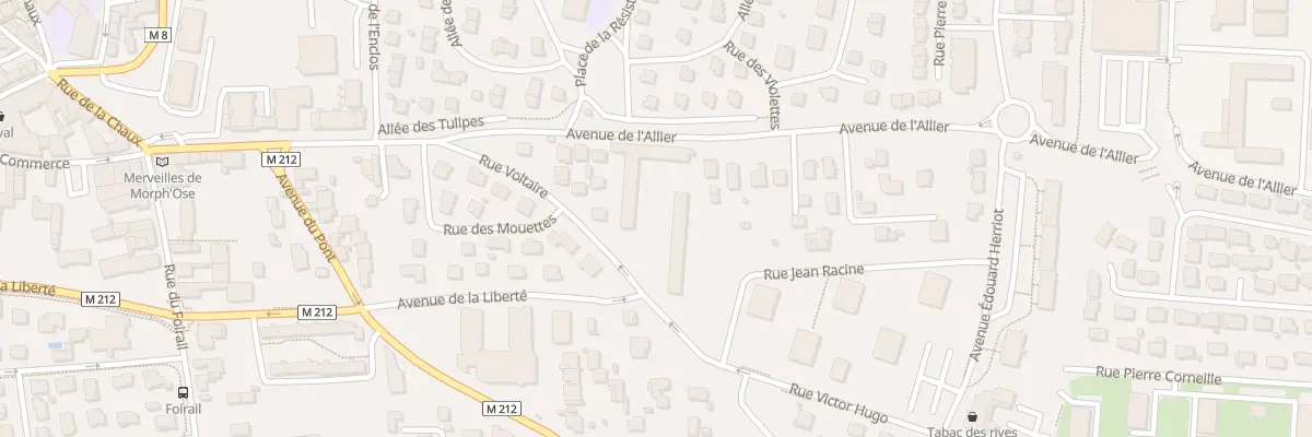 Plan du 13 Rue Voltaire à Cournon-d’Auvergne