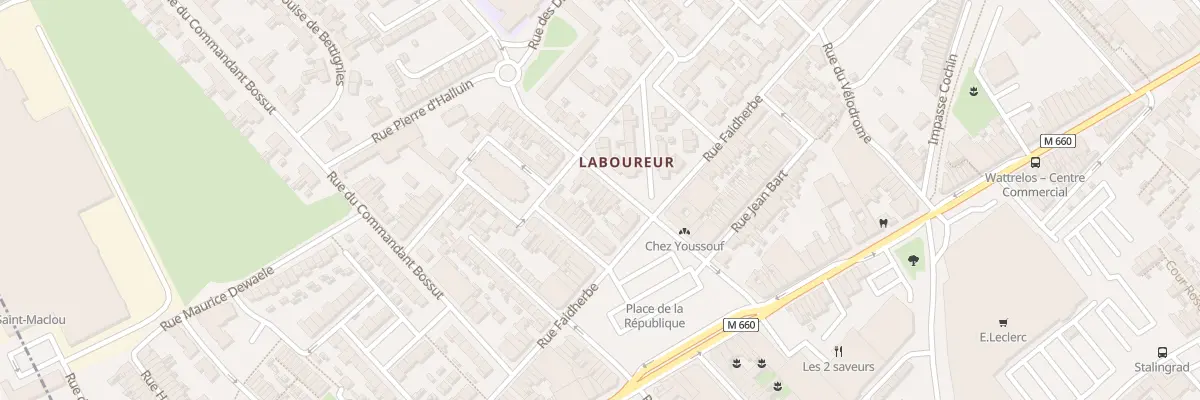 Plan du 7 Rue Lafayette à Wattrelos