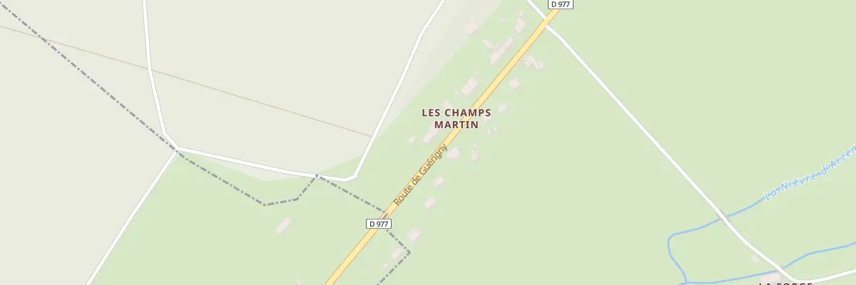 Plan du 2 Les Champs Martin à Poiseux