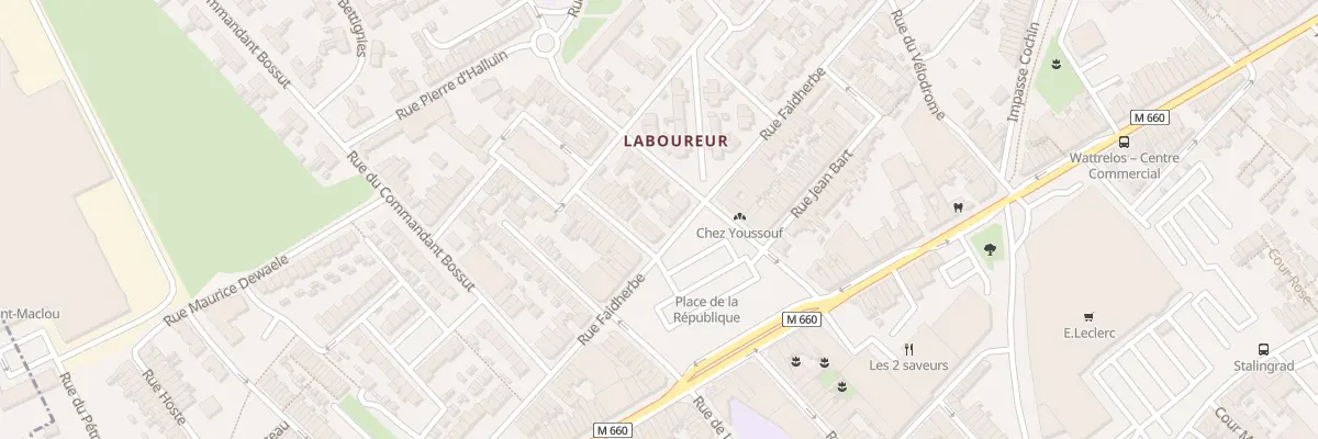 Plan du 252 Rue Faidherbe à Wattrelos