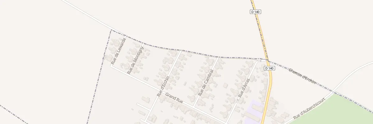 Plan du 18 Rue d’Erchin à Monchecourt