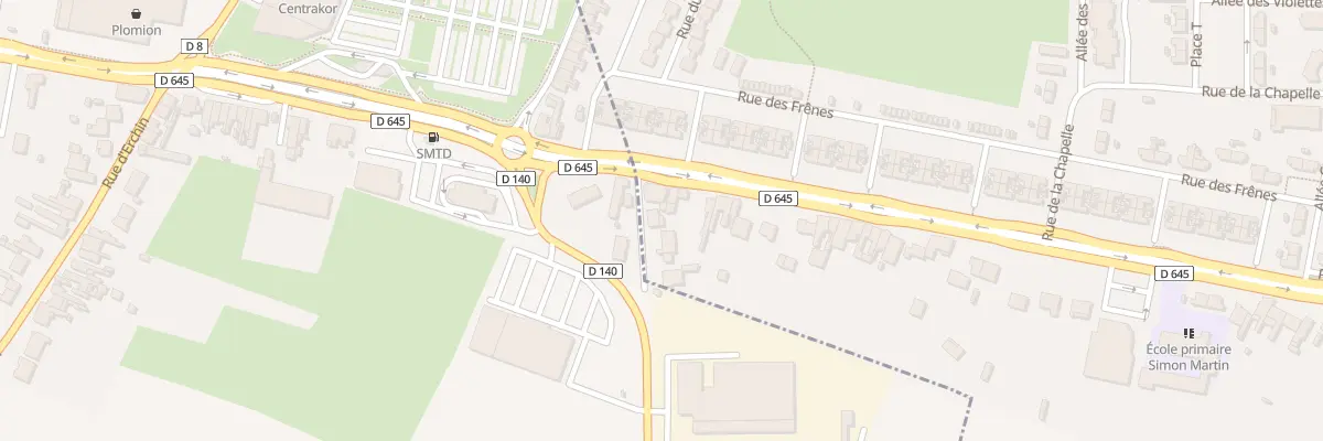 Plan du 6 Route Nationale à Écaillon