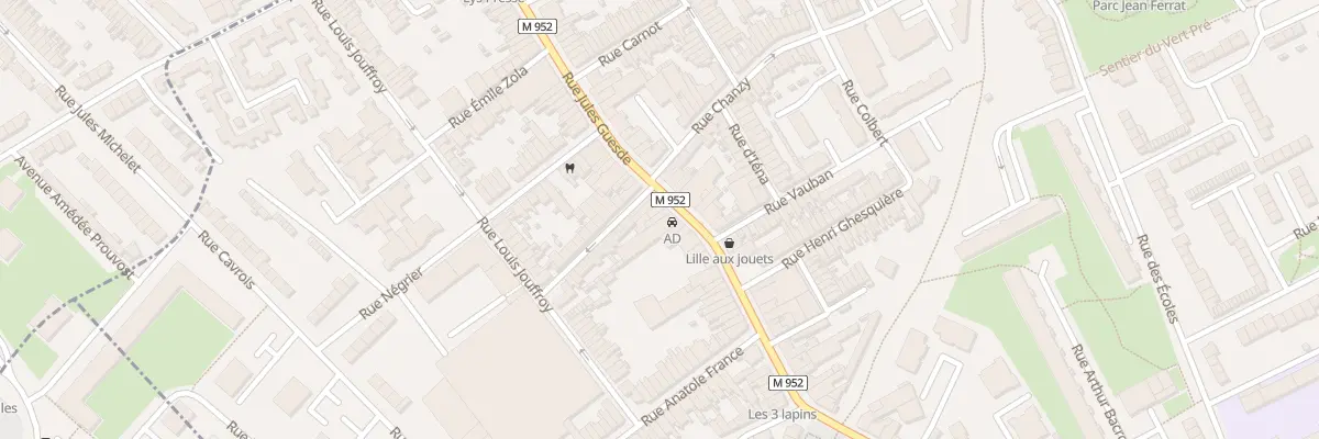Plan du 93 Rue Jules Guesde à Lys-lez-Lannoy