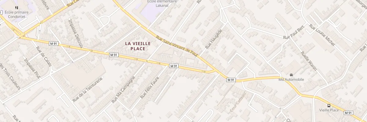 Plan du 80 Rue Henri Briffaut à Wattrelos