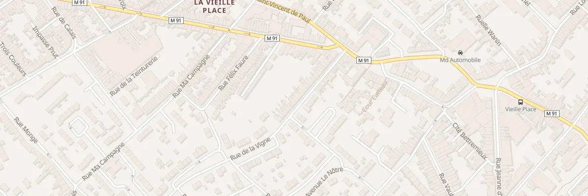 Plan du 34 Rue de la Vigne à Wattrelos