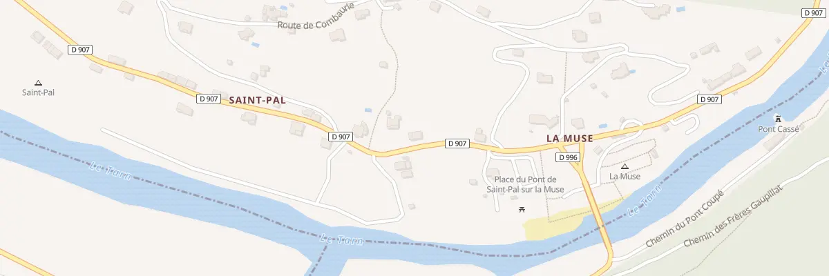 Plan du 5155 Saint Pal à Mostuéjouls