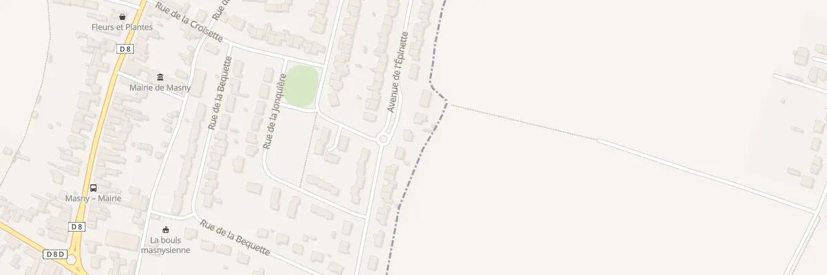 Plan du 25 Av de l’Epinette à Masny