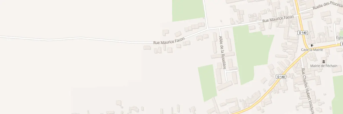 Plan du 29 Rue Maurice Facon à Féchain