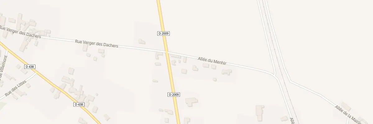 Plan du 2 All du Ménhir à Saint-Genès-du-Retz