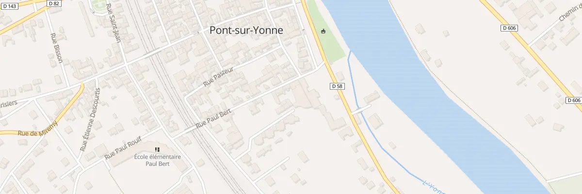 Plan du 1B Rue Paul Bert à Pont-sur-Yonne