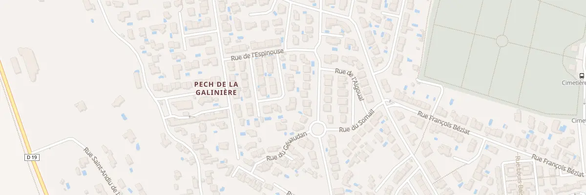 Plan du 20 Rue des Gorges d’Héric à Béziers