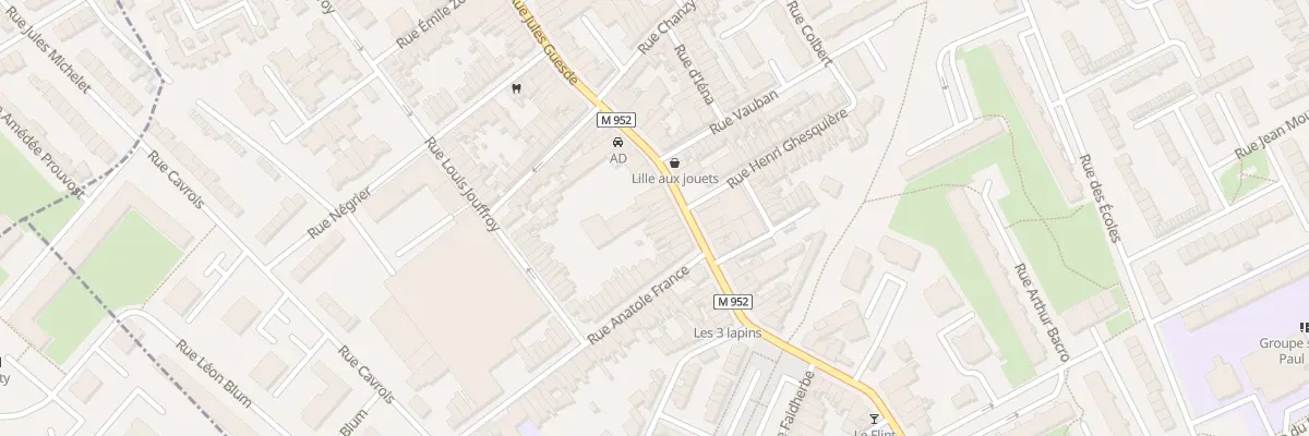 Plan du 75 Rue Jules Guesde à Lys-lez-Lannoy