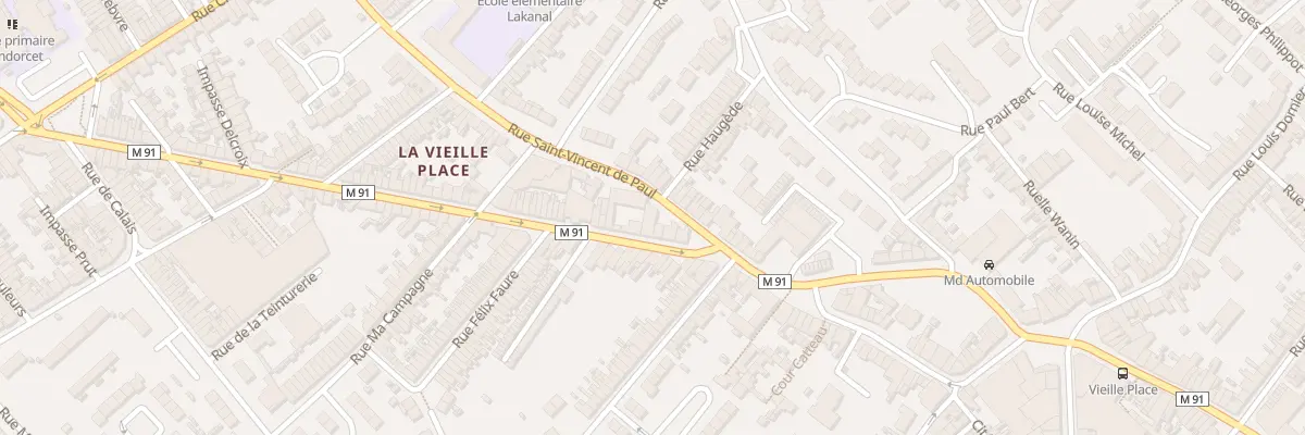 Plan du 74 Rue Henri Briffaut à Wattrelos
