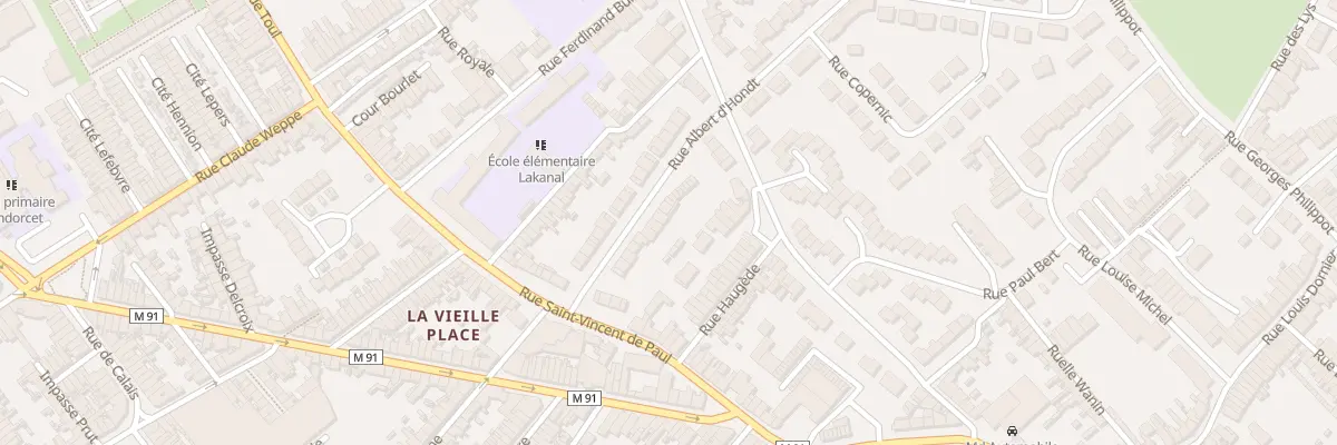 Plan du 81 Rue Albert d’Hondt à Wattrelos