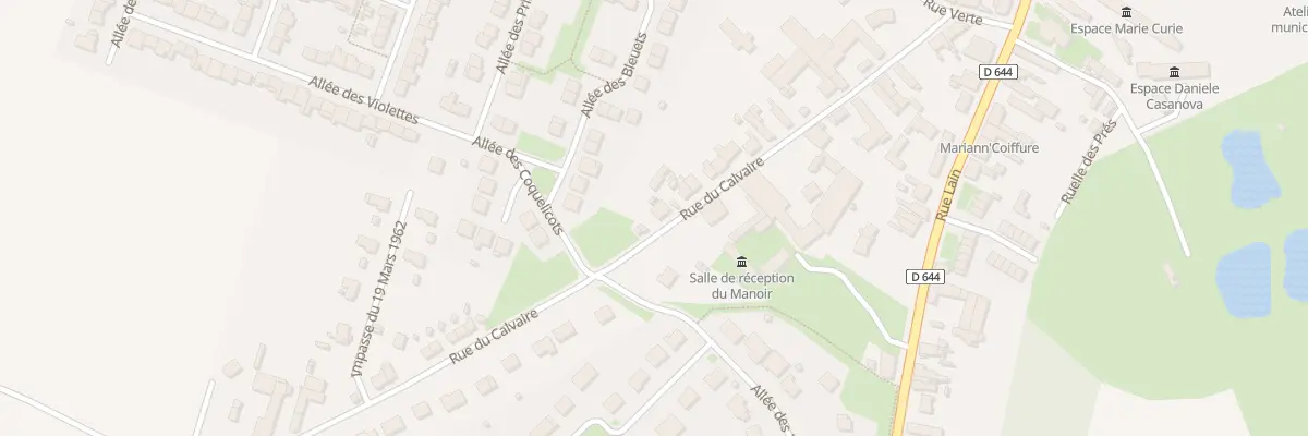 Plan du 22 Rue du Calvaire à Masnières