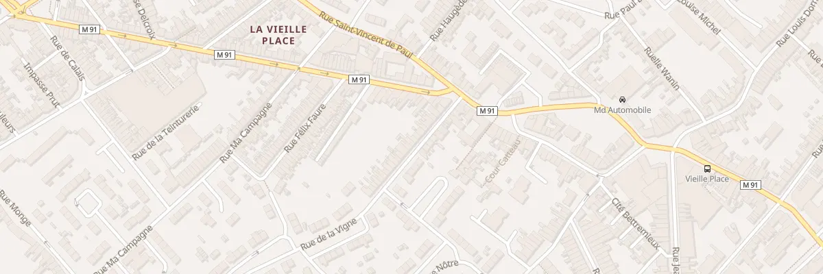 Plan du 20 Rue de la Vigne à Wattrelos