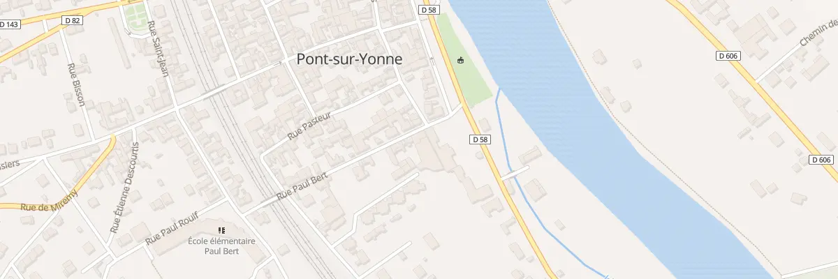 Plan du 1T Rue Paul Bert à Pont-sur-Yonne