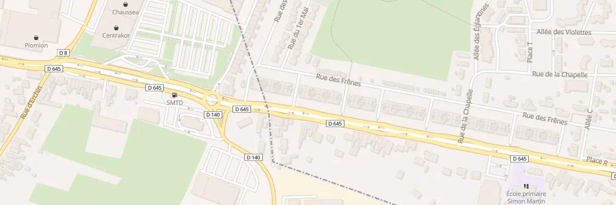 Plan du 7 Route Nationale à Écaillon