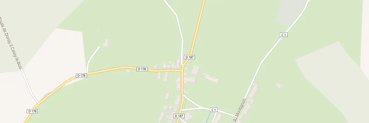 Plan du 5 Rte de Donzy à Cessy-les-Bois