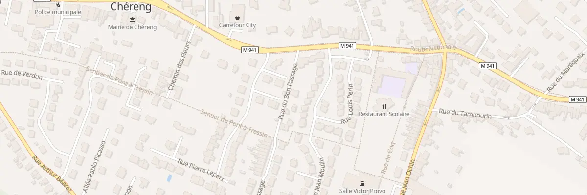 Plan du 1A Rue du Bon Passage à Chéreng