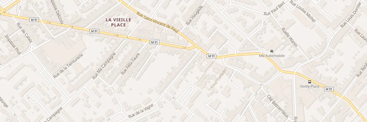 Plan du 12 Rue de la Vigne à Wattrelos