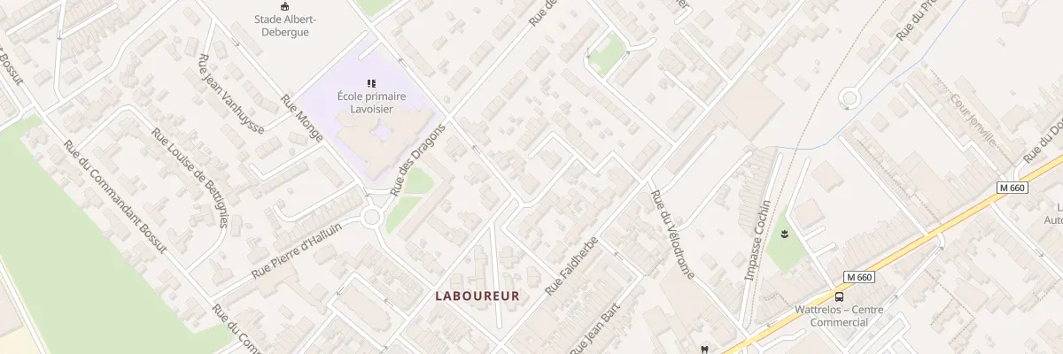 Plan du 33 Sq Léon Marlot à Wattrelos