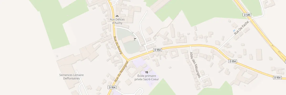 Plan du 89 Rue du Noir Debout à Auchy-lez-Orchies