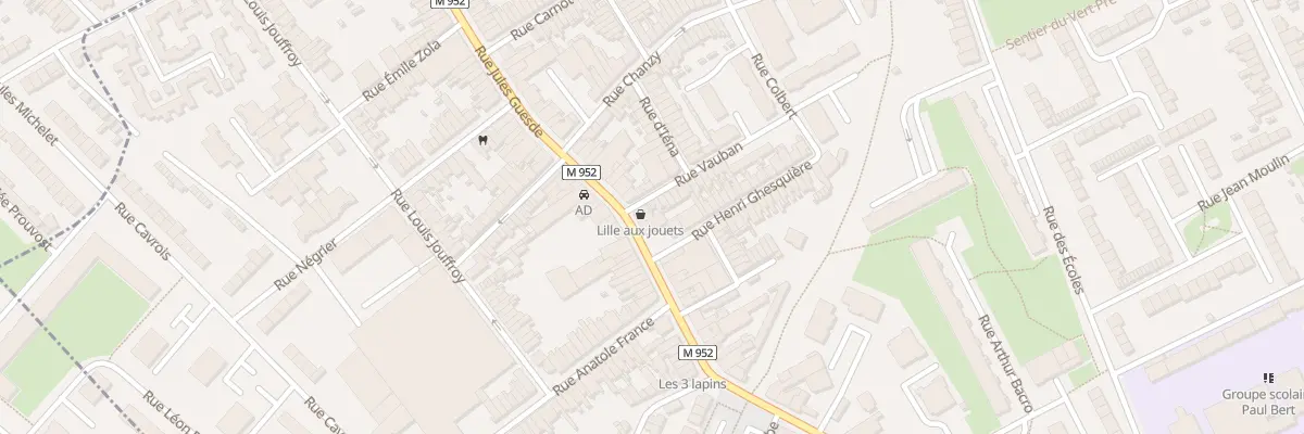 Plan du 66 Rue Jules Guesde à Lys-lez-Lannoy