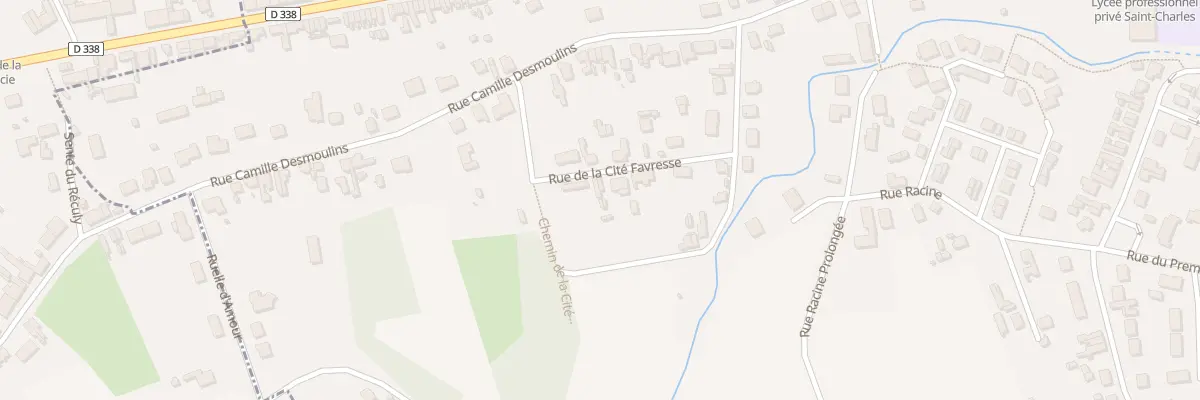Plan du 35 Rue de la Cité Favresse à Chauny