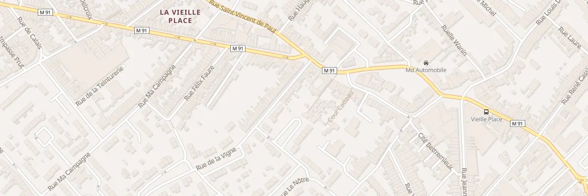Plan du 13 Rue de la Vigne à Wattrelos
